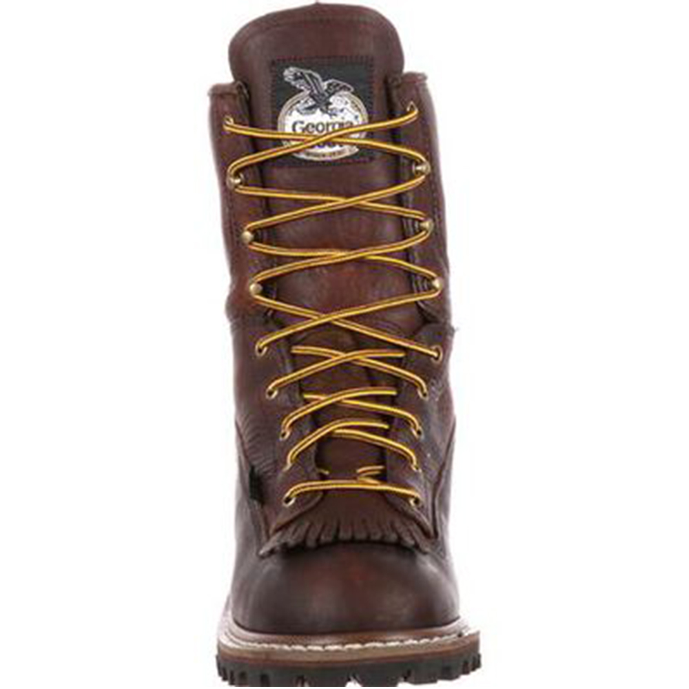 Georgia Boot Logger 8 Inch Waterproof Work Boots with Steel Toe from Columbia Safety